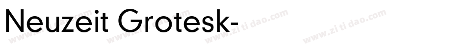 Neuzeit Grotesk字体转换